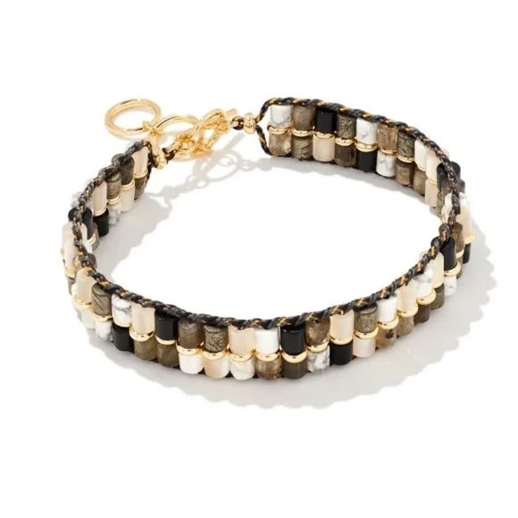 Kendra Scott Jewelry - KENDRA SCOTT Bree Gold Beaded Bracelet in Neutral Mix